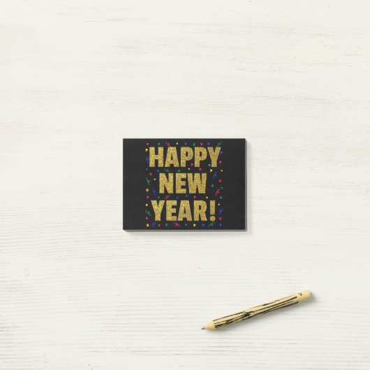 Post-it® Bonne année (Sur un bureau)