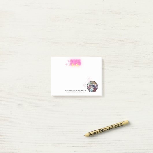 Post-it® Bonne année 2025 (Sur un bureau)