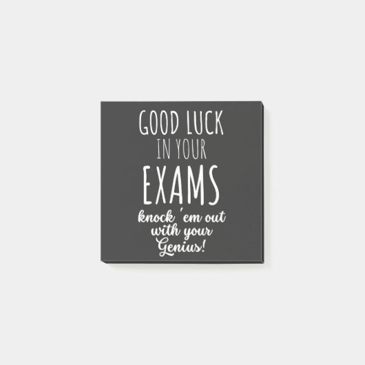 Post-it® bonne chance dans vos examens (Devant)