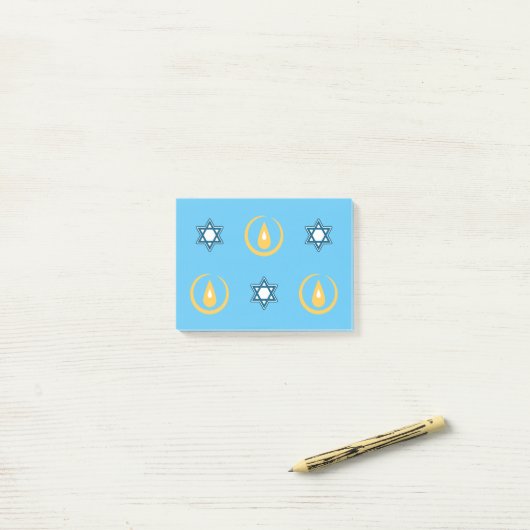 Post-it® Bonne Hanoukka (Sur un bureau)