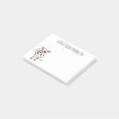 Post-it® Bonne vache avec dessin animé de biberon (Incliné)