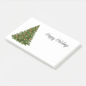 Post-it® Bonnes fêtes arbre de Noël de fête (Incliné)