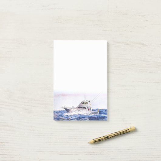 Post-it® Bonnet de pêche (Sur un bureau)