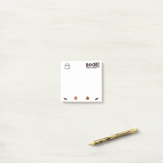 Post-it® Boo ! Prendre une note - Notes post-it Halloween (Sur un bureau)