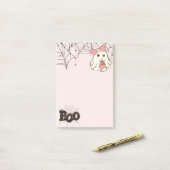 Post-it® Boo-tiful Notes — Sweet & Spooky Ghost Notepad (Sur un bureau)
