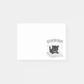 Post-it® Booktrovert chat avec livre et étoiles (Devant)