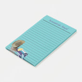 Post-it® Boots de Cowboy rustique Casquette Bleu pourpre Li (Incliné)