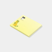 Post-it® Border collie et roses jaunes (Incliné)