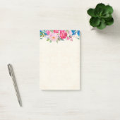 Post-it® Border Pretty Pink et Blue Flower (Bureau)