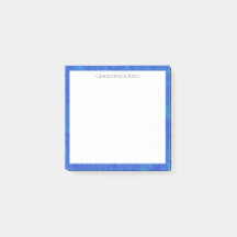 Bordure à l'aspect toile bleu cobalt moucheté