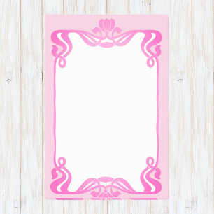 Post-it® Bordure Art Nouveau rose