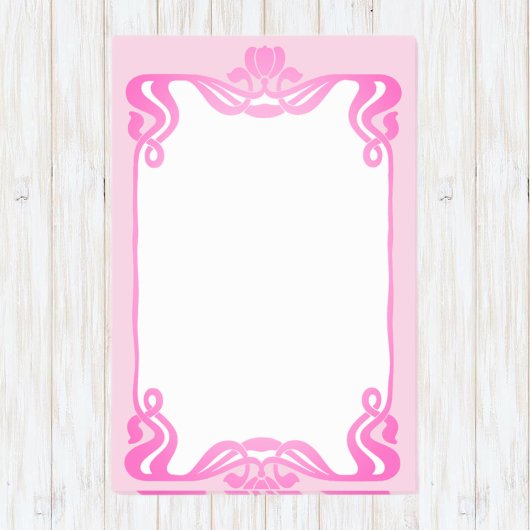 Post-it® Bordure Art Nouveau rose