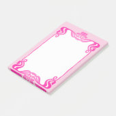 Post-it® Bordure Art Nouveau rose (Incliné)