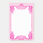 Post-it® Bordure Art Nouveau rose (Devant)