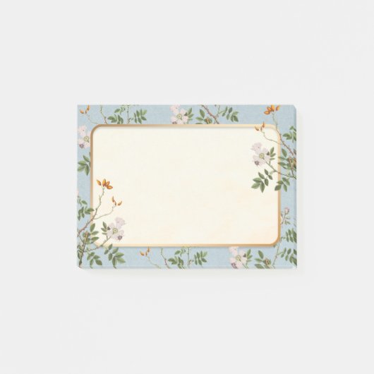 Post-it® Bordure Botanique de Fleurs Sauvages Élégantes (Devant)