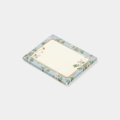 Post-it® Bordure Botanique de Fleurs Sauvages Élégantes (Incliné)
