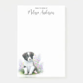 Post-it® Bordure Collie Amoureux des chiens mignon Chiot Pe (Devant)