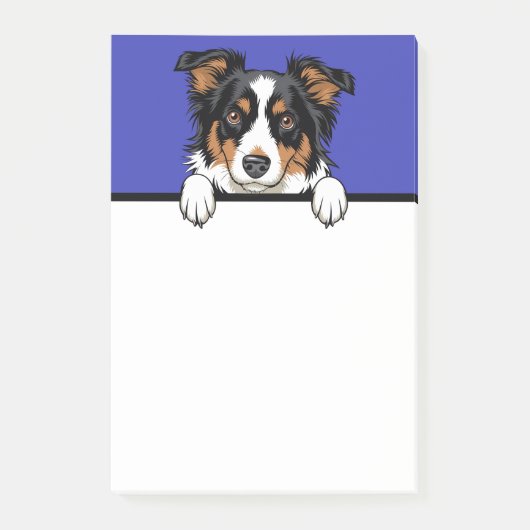 Post-it® Bordure Collie Cute Herding Chiot Amoureux des chi (Devant)
