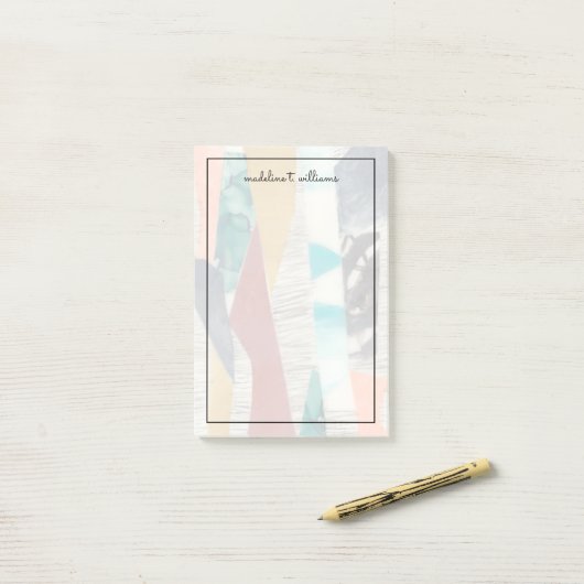 Post-it® Bordure couleur II (Sur un bureau)