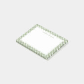 Post-it® Bordure de base en vichy vert sauge (Incliné)