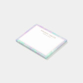 Post-it® Bordure de couleur opale tendance chic (Incliné)