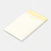 Post-it® Bordure de crème jaune Chevron (Incliné)