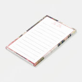 Post-it® Bordure de fleurs romantiques à faire (Incliné)