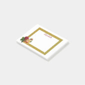 Post-it® Bordure de Parties scintillant d'or personnalisée  (Incliné)