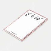 Post-it® Bordure de Parties scintillant d'or Rose (Incliné)