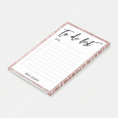 Post-it® Bordure de Parties scintillant d'or Rose (Incliné)