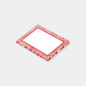 Post-it® Bordure d'empreinte rouge (Incliné)