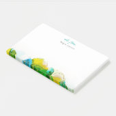 Post-it® Bordure d'encre vive moderne Note de conception (Incliné)