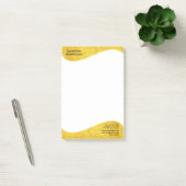 Post-it® Bordure d'étiquette plate - Vague or 1 (Bureau)