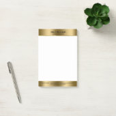 Post-it® Bordure d'or moderne minimale (Bureau)