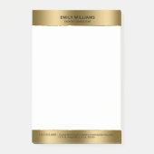 Post-it® Bordure d'or moderne minimale (Devant)