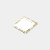 Post-it® Bordure dorée Abstraite avec formes géométriques - (Incliné)