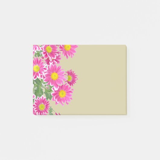 Post-it® Bordure Fleurs Faisy Roses Fraîches (Devant)