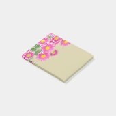 Post-it® Bordure Fleurs Faisy Roses Fraîches (Incliné)