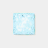Post-it® Bordure florale bleue (Devant)