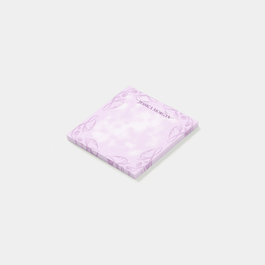 Post-it® Bordure florale de lavande (Incliné)