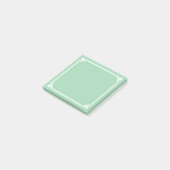 Post-it® Bordure grecque verte mer clair et blanc (Incliné)