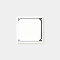 Bordure ornementale à clé grecque noire