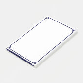 Post-it® Bordure Ornementale Clé Grecque Navy (Incliné)