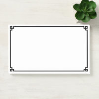 Bordure Ornementale Clé Grecque Noire