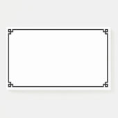Post-it® Bordure Ornementale Clé Grecque Noire (Devant)