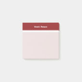 Post-it® Bordure simple blanche rouge (Devant)