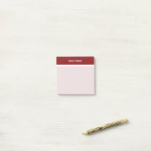 Post-it® Bordure simple blanche rouge (Sur un bureau)