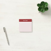 Post-it® Bordure simple blanche rouge (Bureau)