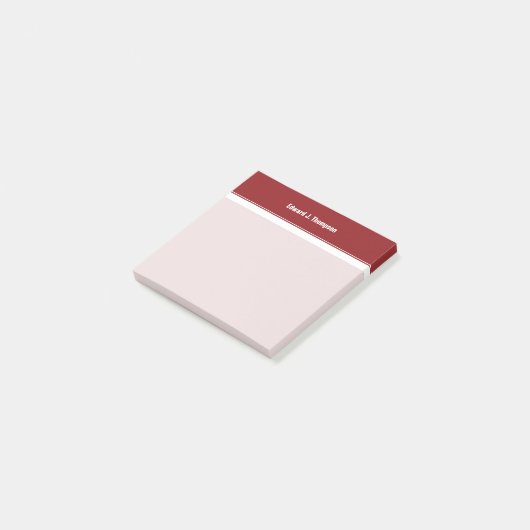 Post-it® Bordure simple blanche rouge (Incliné)