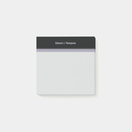 Post-it® Bordure simple violet noir (Devant)